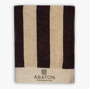 Abaton towel with stripes